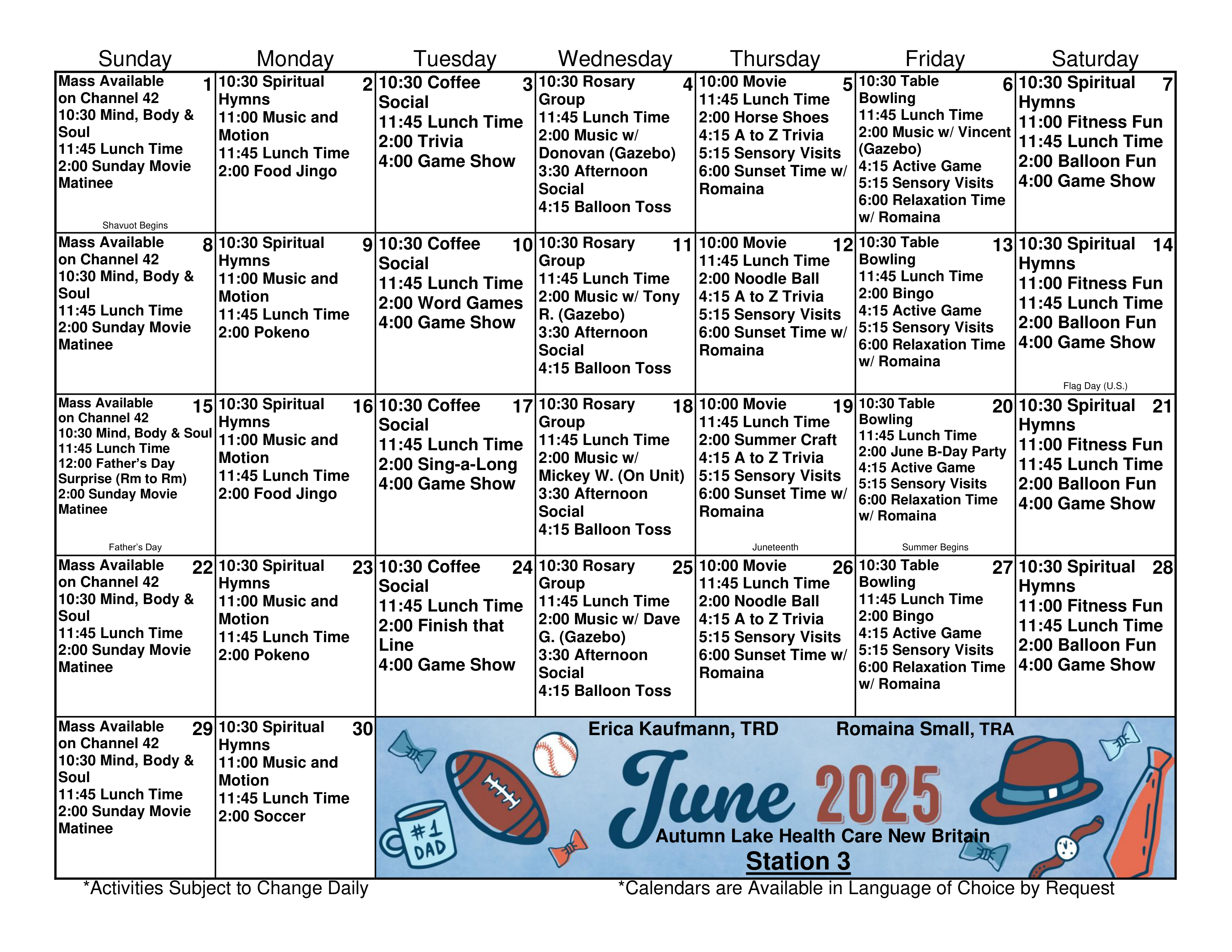 calendar