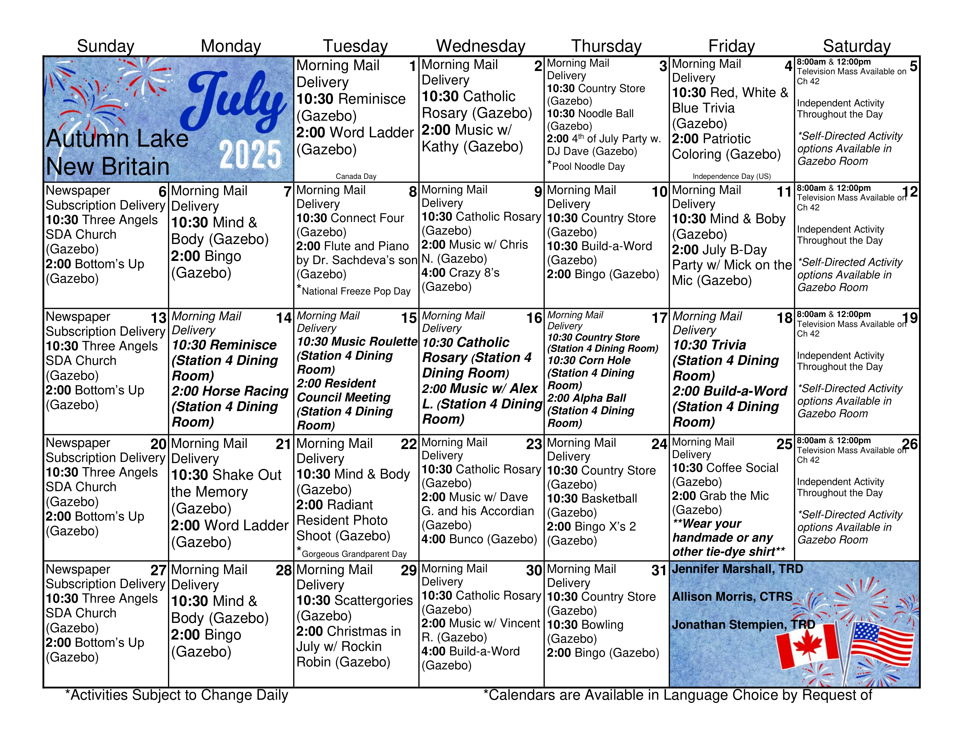 calendar